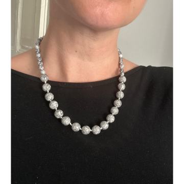 Ogrlica kamene mramorne perle