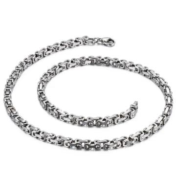 Ogrlica od kirurškog čelika – kraljevski vez – mali