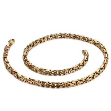 Ogrlica od kirurškog čelika – kraljevski vez – mali