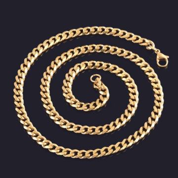 Ogrlica od kirurškog čelika - kubanski vez - Novo!