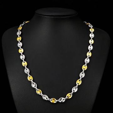 Ogrlica od kirurškog čelika - zrno kave vez - Novo!