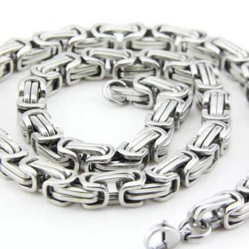 Ogrlica kraljevski vez siva 6mm -60cm