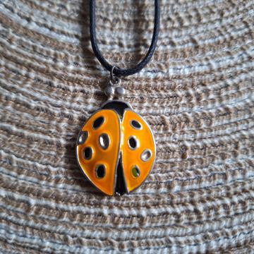 Ogrlica lančić bubamara narančasta II