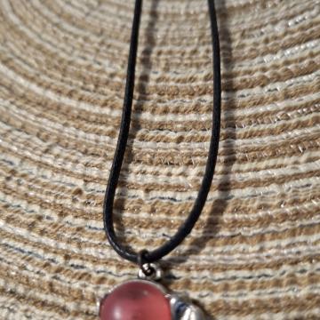 Ogrlica lančić crveni bubličasti slon