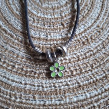 Ogrlica - Lančić cvijet margarita zelena S
