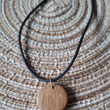 Ogrlica lančić Drveni krug