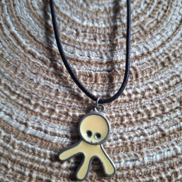 Ogrlica lančić hobotnica bež