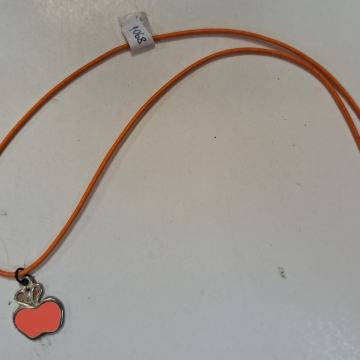 Ogrlica lančić jabuka roza pink