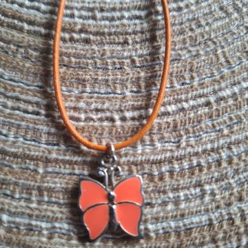 Ogrlica lančić leptir narančasti