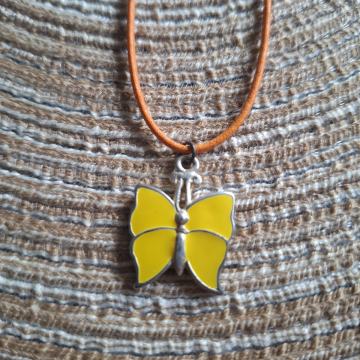 Ogrlica - Lančić Leptir žuti