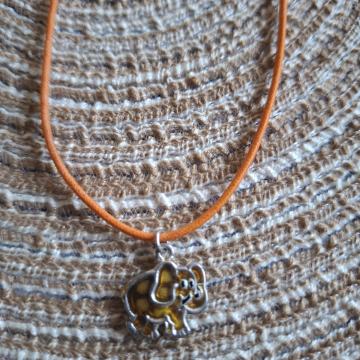 Ogrlica - Lančić slonić smeđi II slon