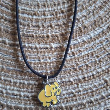 Ogrlica - Lančić slonić žuta II slon