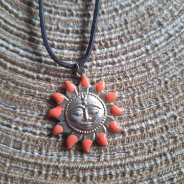 Ogrlica - Lančić sunce narančasto II