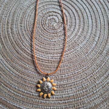 Ogrlica - Lančić sunce narančasto