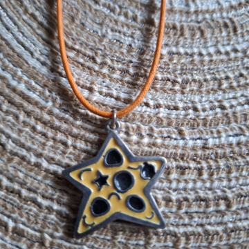 Ogrlica - Lančić zvijezda žuta