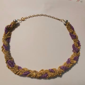 OGRLICA METALNA ZLATNO LJUBIČASTA,NOVIJA