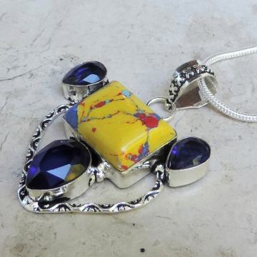 Ogrlica mozaik jaspis