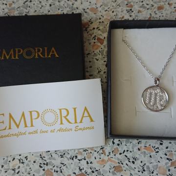 Ogrlica sa privjeskom znaka Djevica, NOVO