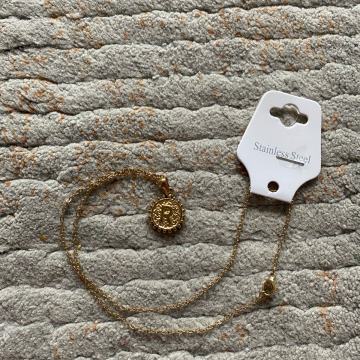 Ogrlica s R inicijalnom pozlata 18k