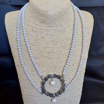 Ogrlica, ručni rad- poludragi kamen *rasprodaja*