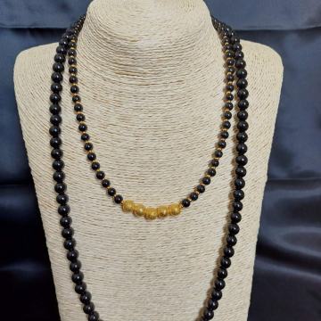 Ogrlica, ručni rad- zlatno i crno *rasprodaja*