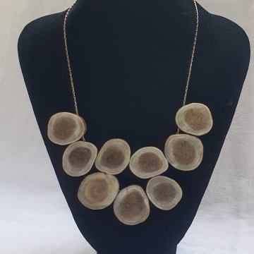 Ogrlica srebro Friedrich Binder M 835 silber Art deco horn necklace