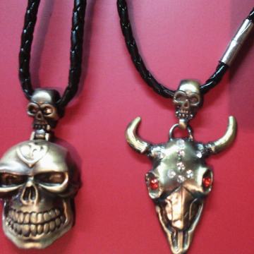 OGRLICE i LANČIĆI sa kožnim pleterom i magnetnom kopčom