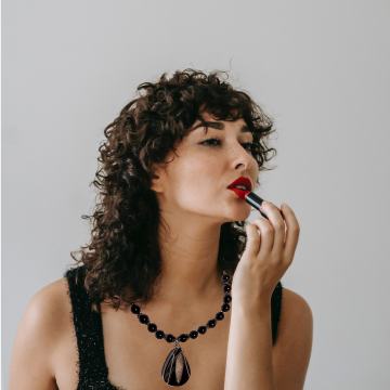 Oniks ogrlica sa ahatom