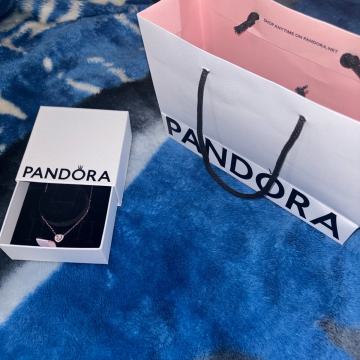 Pandora Ogrlica s Privjeskom NOVA - Rozo Zlato boja