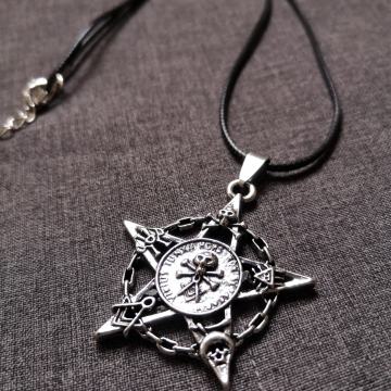 Pentagram ogrlica sa simbolima
