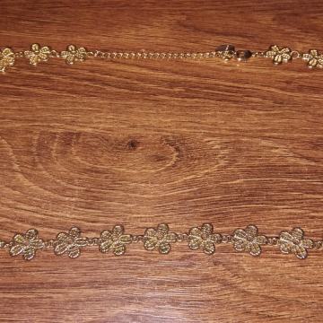 Predivna žuta ogrlica sa motivom cvijeća - BIŽUTERIJA