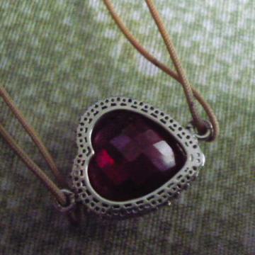 PRIVJESAK 925 SREBRO  SA BRUŠENIM KRISTALOM