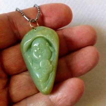 PRIVJESAK BUDA + LANČIĆ - Hetian jade - BUDA