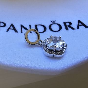 Privjesak Pandora cvijet srebro sa žigom