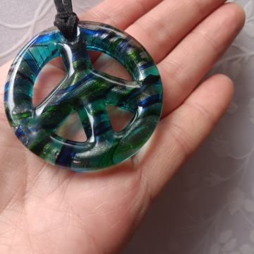 Privjesak peace / staklo