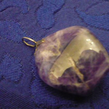 PRIVJESAK SREBRO + VELIKI AMETIST