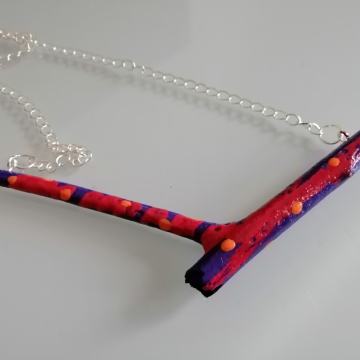 Šarena ogrlica unikat ručni rad