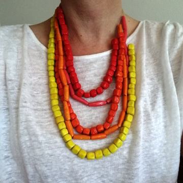 Unikat ogrlica u nizovima - ručni rad