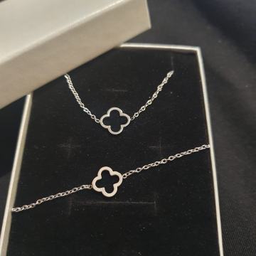 Set kirurški čelik lančić i narukvica neobična djetelina