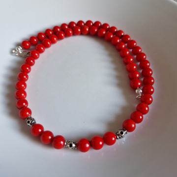 SREBRNA KORALJNA OGRLICA %%%