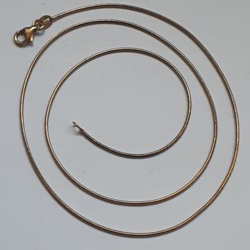 Srebrna ogrlica sajla 925 Vtg Italia pozlaćeno srebro