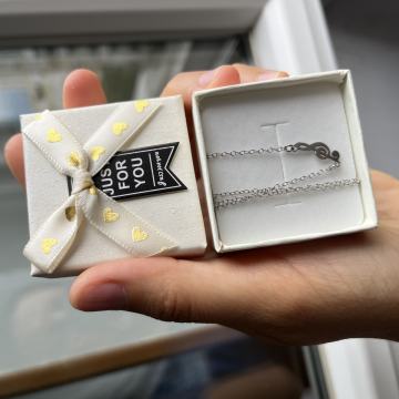 Nova srebrna ogrlica, 925, violinski ljuč