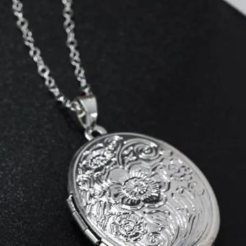 SREBRNA OGRLICA LANČIĆ MEDALJON ZA SLIKU - NOVO