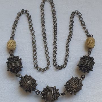 SREBRNA OGRLICA TRADICIJSKI NAKIT 19.st. ŠIBENIK /BOTUNI