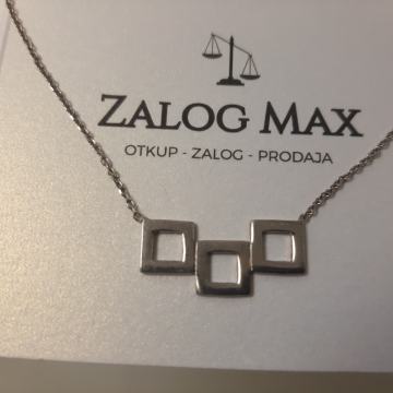 SREBRNI LANČIĆ S PRIVJESKOM, .925/ R1, RATE!