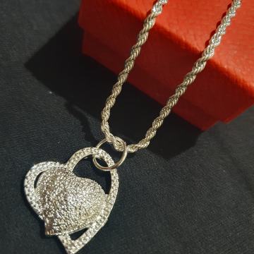 Srebrni lančić srce u srcu, 925