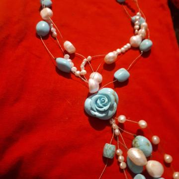 Vintage igrica biseri i tirkizni howlit povoljno