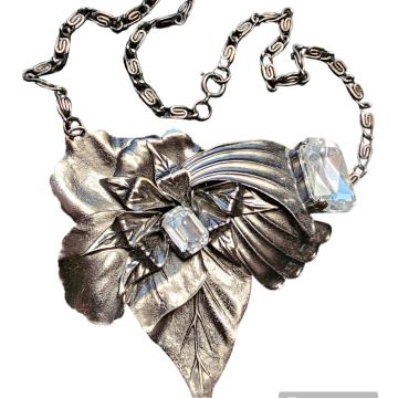 VINTIĐ METALNA OGRLICA SA SWAROVSKI KRISTALIMA