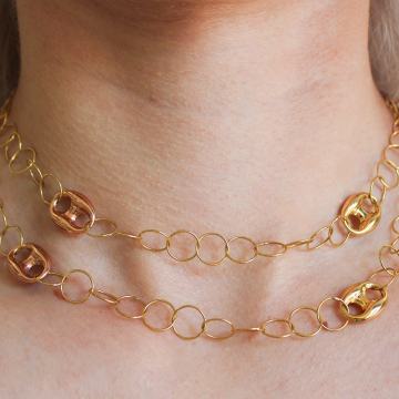 ZLATNA TROBOJNA OGRLICA 18K (750) 20,39 grama NOVO • GOLD SHOP •