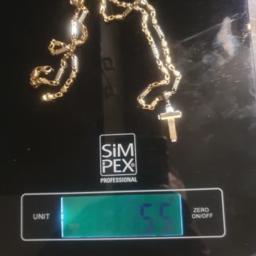 Zlatni lanac 55 gr sa krizom.